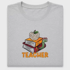 Teacher Apple & Books DTF Transfer