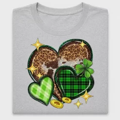 Western Leopard Hearts St Patrick's DTF Transfer