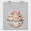 Vintage Patchwork Bowl Embroidery DTF Transfer