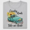 Vintage Truck Sunflower DTF Transfer
