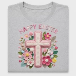 Easter Cross Floral DTF Transfer
