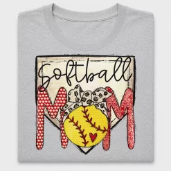 Softball Mom Glove Heart DTF Transfer