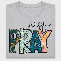 Just Pray Floral DTF Transfer
