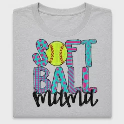 Softball Mom DTF Transfer Design