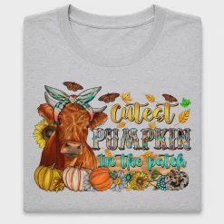 Cutest Pumpkin Patch Cow DTF Transfer