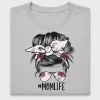 Mom Life Messy Bun DTF Transfer