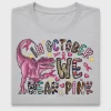 Dinosaur Pink Ribbon DTF Transfer