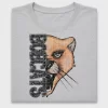 Glitter Bobcat Mascot DTF Transfer