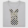 Glitter Checkered Bunny DTF Transfer