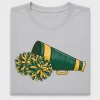 Green And Gold Cheerleader Megaphone DTF Transfer