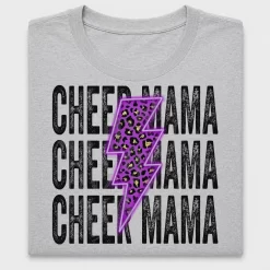 Cheer Mama Neon Lightning DTF Transfer