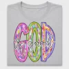 God Is Good Colorful DTF Transfer