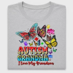 Autism Grandma Butterflies DTF Transfer