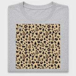 Leopard Christmas Tree DTF Transfer Pattern