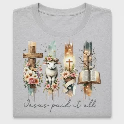 Jesus Paid It All DTF Transfer Design