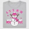 Let It Snow Snowman DTF Transfer