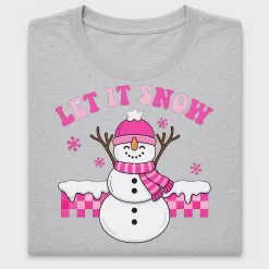 Let It Snow Snowman DTF Transfer