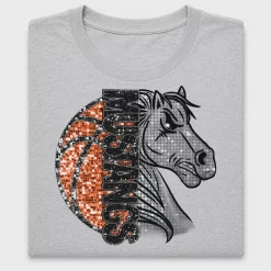 Sequin Horse Head DTF Transfer