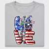 Fourth of July Gnomes Love DTF Transfer