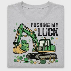 St. Patrick's Day Excavator DTF Transfer