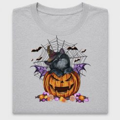 Halloween Black Cat Pumpkin DTF Transfer