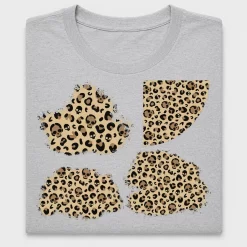 Leopard Skull Patches DTF Transfer