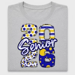 Senior 2026 Blue Yellow DTF Transfer