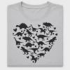 Dinosaur Heart DTF Transfer Design