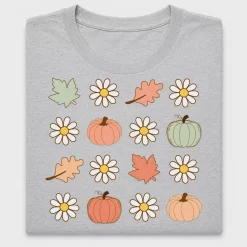 Fall Pumpkin Daisy DTF Transfer