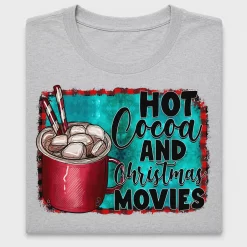 Hot Cocoa Christmas Movies DTF Transfer