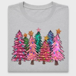 Colorful Christmas Tree Lights DTF Transfer