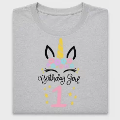Unicorn Birthday Girl DTF Transfer