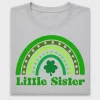 Little Sister Rainbow Clover DTF Transfer