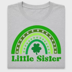 Little Sister Rainbow Clover DTF Transfer
