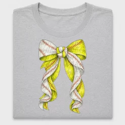 Softball Bow DTF Transfer Design