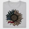 Patriotic Leopard Sunflower DTF Transfer