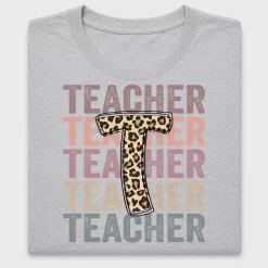 Teacher Leopard Print DTF Transfer