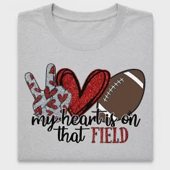 Football Love Heart DTF Transfer