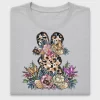 Leopard Bunny Floral DTF Transfer
