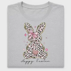 Leopard Print Easter Bunny DTF Transfer
