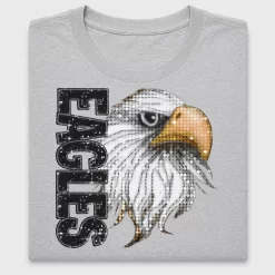 Eagle Mascot Glitter DTF Transfer