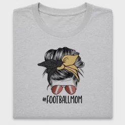Football Mom Messy Bun DTF Transfer