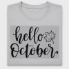 Hello October DTF Transfer Design