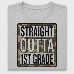 Straight Outta 1st Grade Camo DTF Transfer