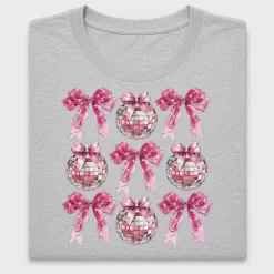 Retro Disco Ball Bows DTF Transfer