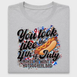 Fourth of July Hot Dog DTF Transfer