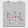 Rainbow Easter Bunny DTF Transfer