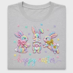 Rainbow Easter Bunny DTF Transfer