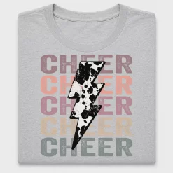 Cheer Lightning Bolt DTF Transfer