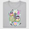 Retro Smiley Bunny DTF Transfer
